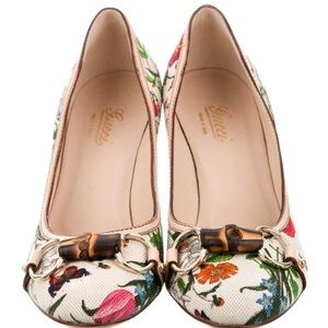 GUCCI FLORAL HEELS